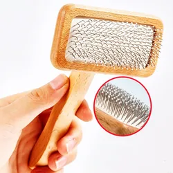 Peine de madera para perros y gatos – Desenredante y quitapelo