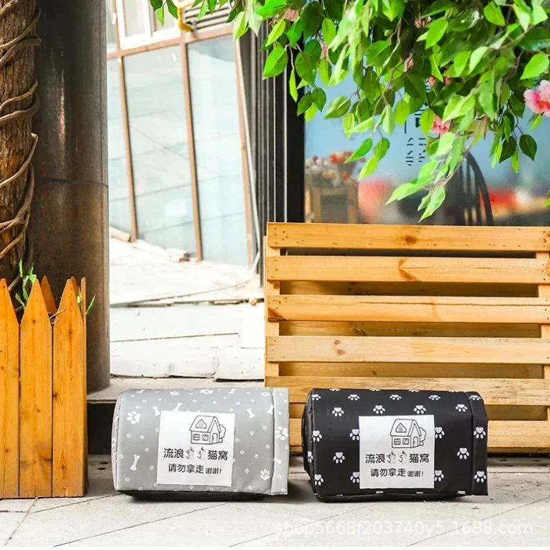 Nido al aire libre para gatos callejeros, impermeable, a prueba de humedad, cálido, perrera Universal para todas las estaciones, casa para gatos salvajes, productos para mascotas al aire libre
