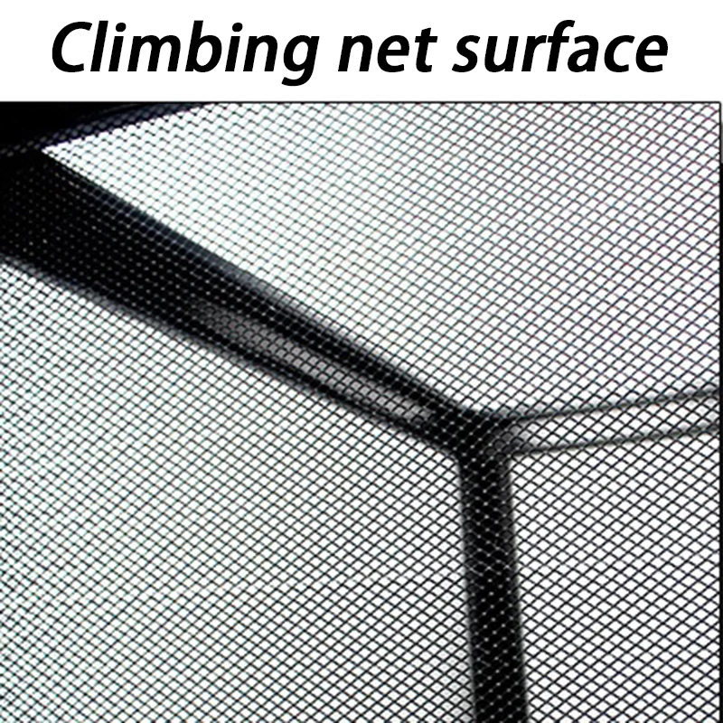 Jaula de red para reptiles de aleación de aluminio, tanque de hábitat para terrario, caja de escalada, camaleón, lagarto, jaula de red, jaulas transpirables, 43x43x66cm