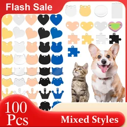 Placa identificación perro acero inoxidable personalizable colgante