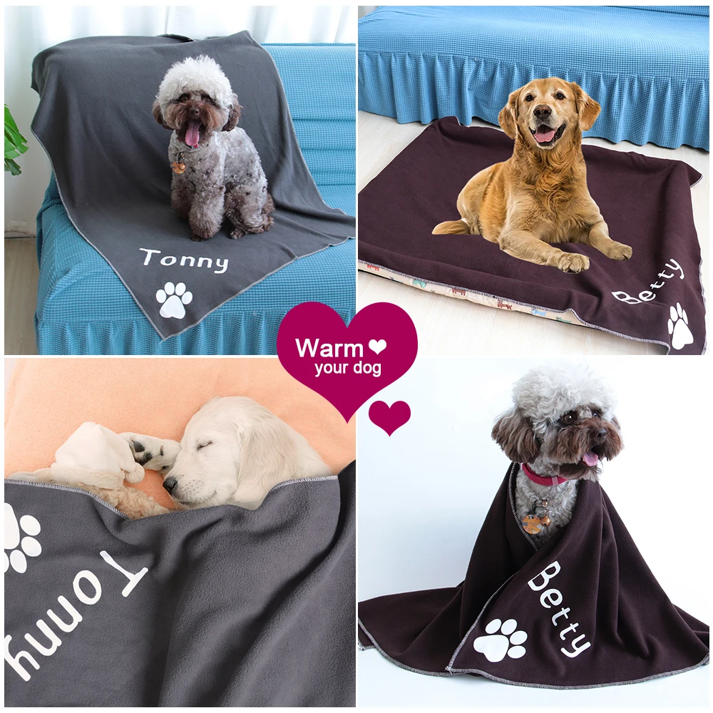 Estera personalizada para perros, manta polar, colchón, cama suave y cálida para cachorros, funda para dormir, sofá, almohada lavable para perros pequeños, medianos y grandes - imagen 5