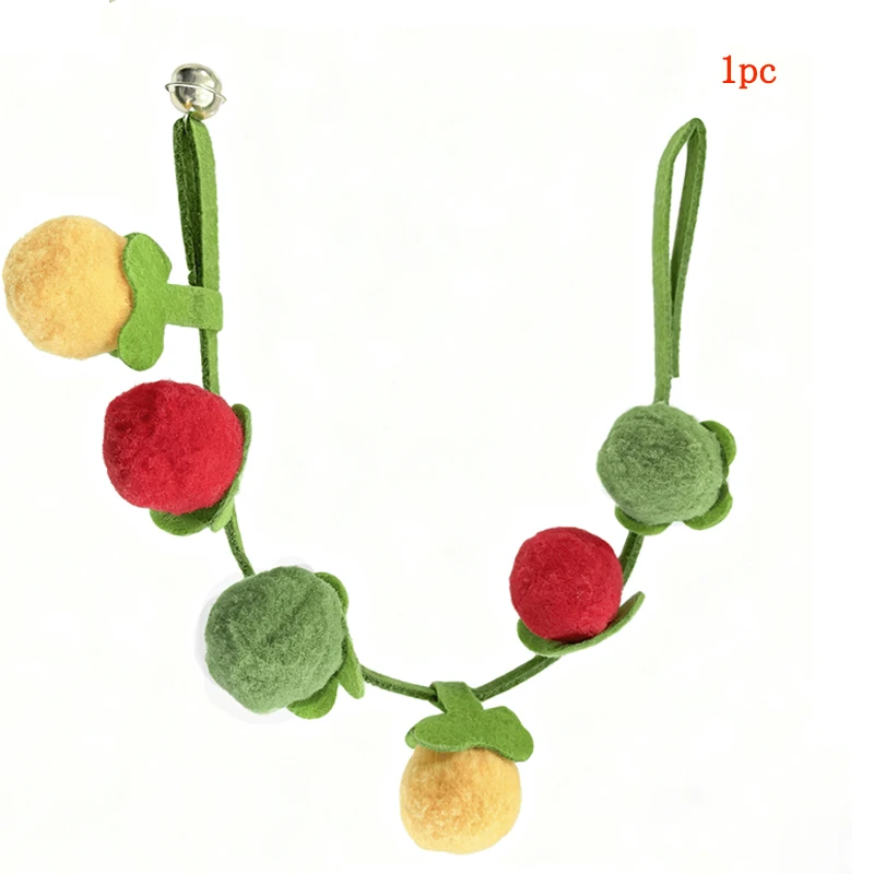 Cuerda de juguete para gato de caqui de fieltro: juguete de peluche duradero resistente a mordeduras con campana para palo de provocación de entretenimiento felino. - imagen 5