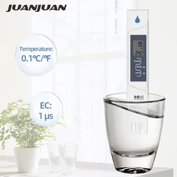 Probador calidad agua 2 en 1 conductividad y temperatura para mascotas