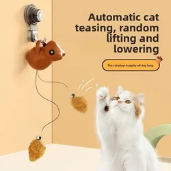 Juguete interactivo ardilla eléctrica colgante para gatos