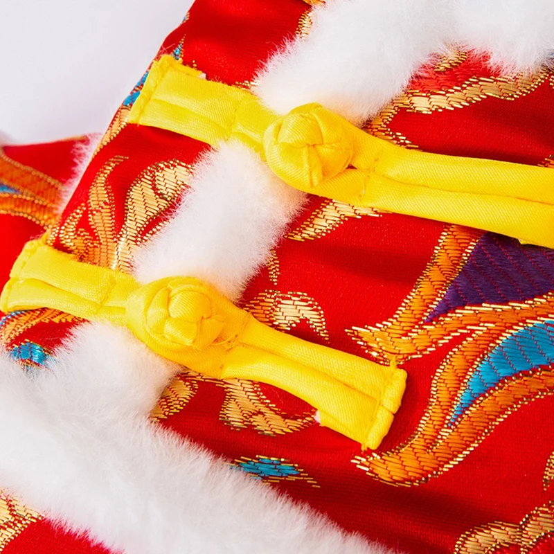 Los mejores deseos, ropa de Bulldog Francés, cuatro patas, dragón, Festival dorado, mascota, gato, equipo general, buena fortuna, abrigos antiguos para cachorros - imagen 4