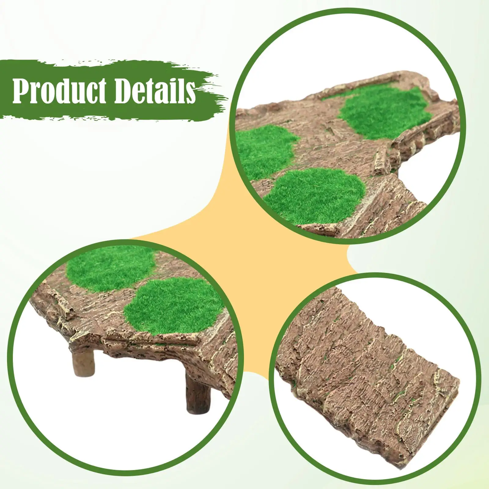 Plataforma para tomar el sol de tortuga, decoración de acuario de resina para lagartos, Iguanas, Geckos - imagen 5