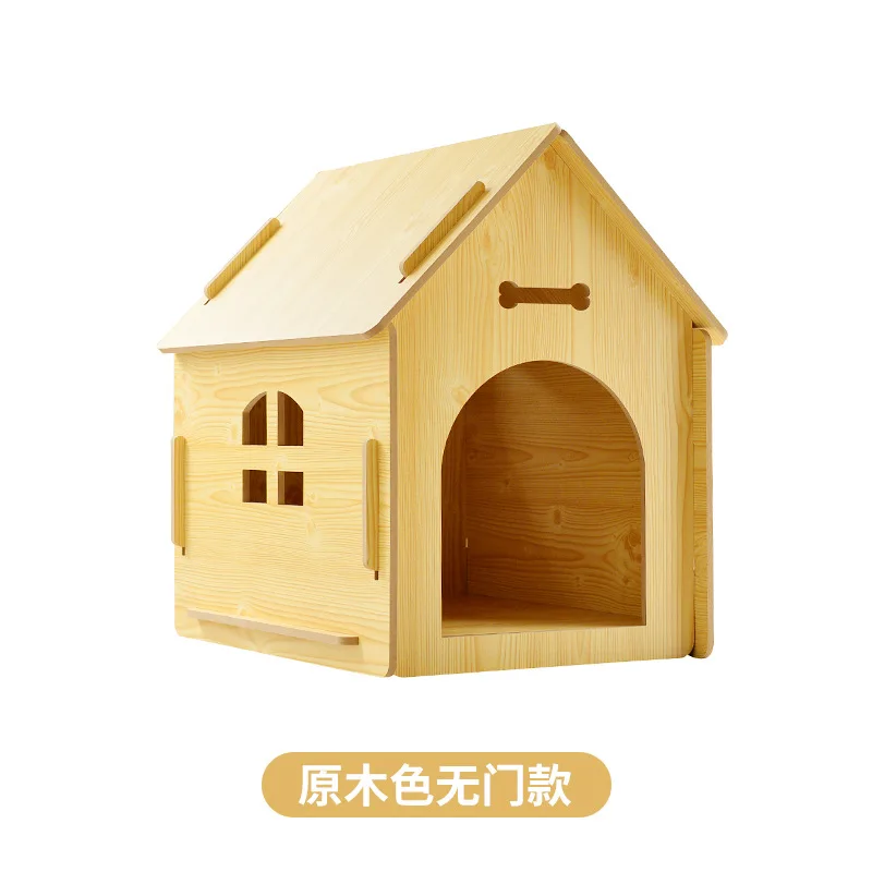 Nueva casa de madera desmontable para perros, casa para gatos, mascota con ventana, casa para perros, Chalet, productos universales para mascotas para interiores y exteriores - imagen 5