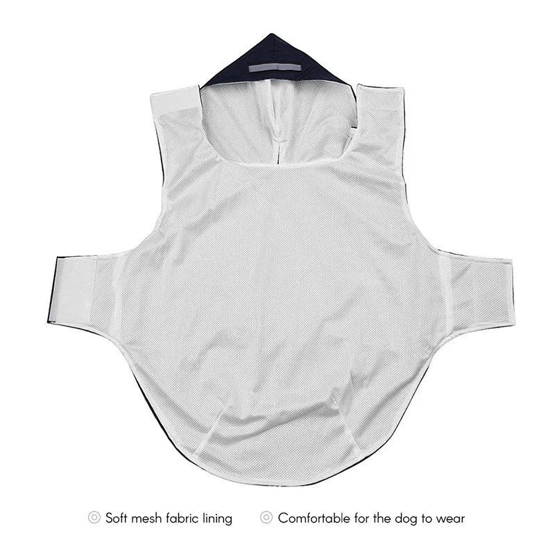 Chubasquero impermeable para perros, chaqueta reflectante con capucha para perros de razas grandes, Poncho de lluvia al aire libre para Labrador Husky - imagen 5