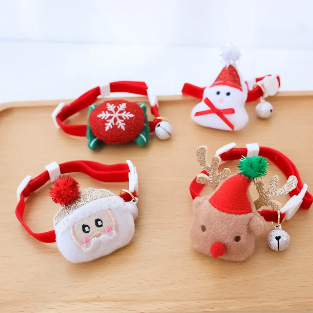 Collar navideño con campana y hebilla de seguridad para gatos y perros - imagen 4