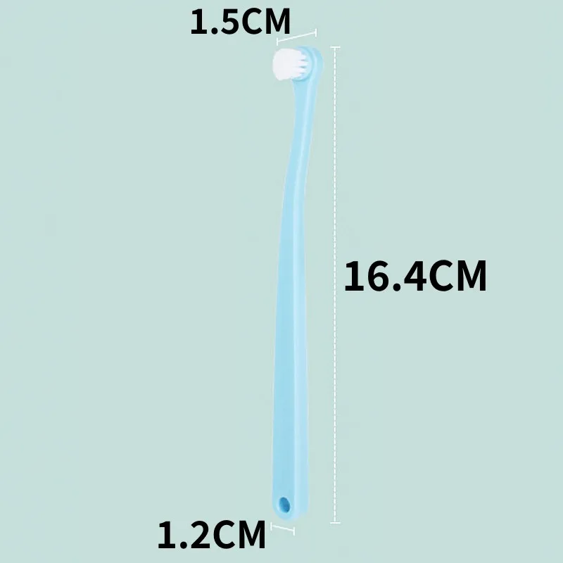 Cepillo de dientes para perros, cepillo de dientes para mascotas de cabeza pequeña, juego de 2 piezas, limpieza de dientes para perros, cuidado bucal, cepillos de dientes para cachorros, traje de cepillo de dientes para gatos con mango largo - imagen 5