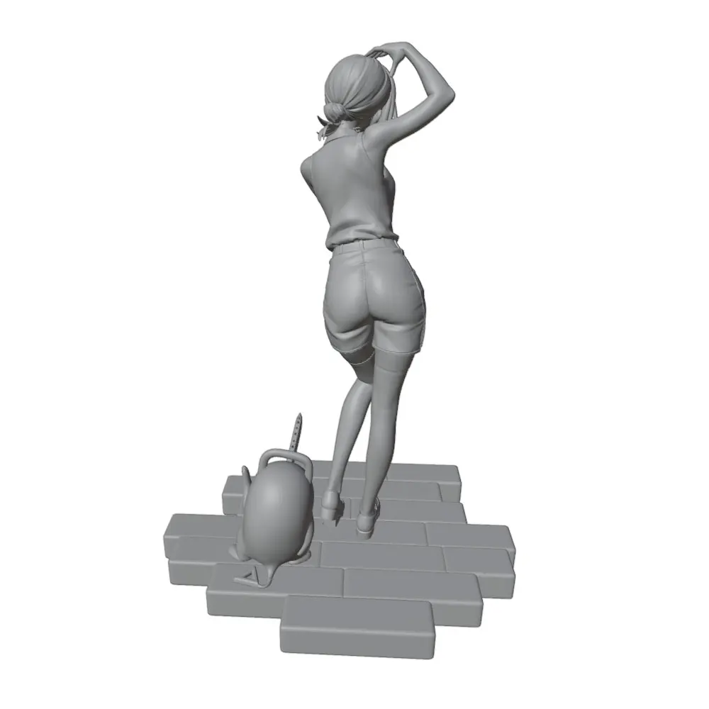 Estatua de anime impresa en 3D para gatos sin montar ni pintar - imagen 5