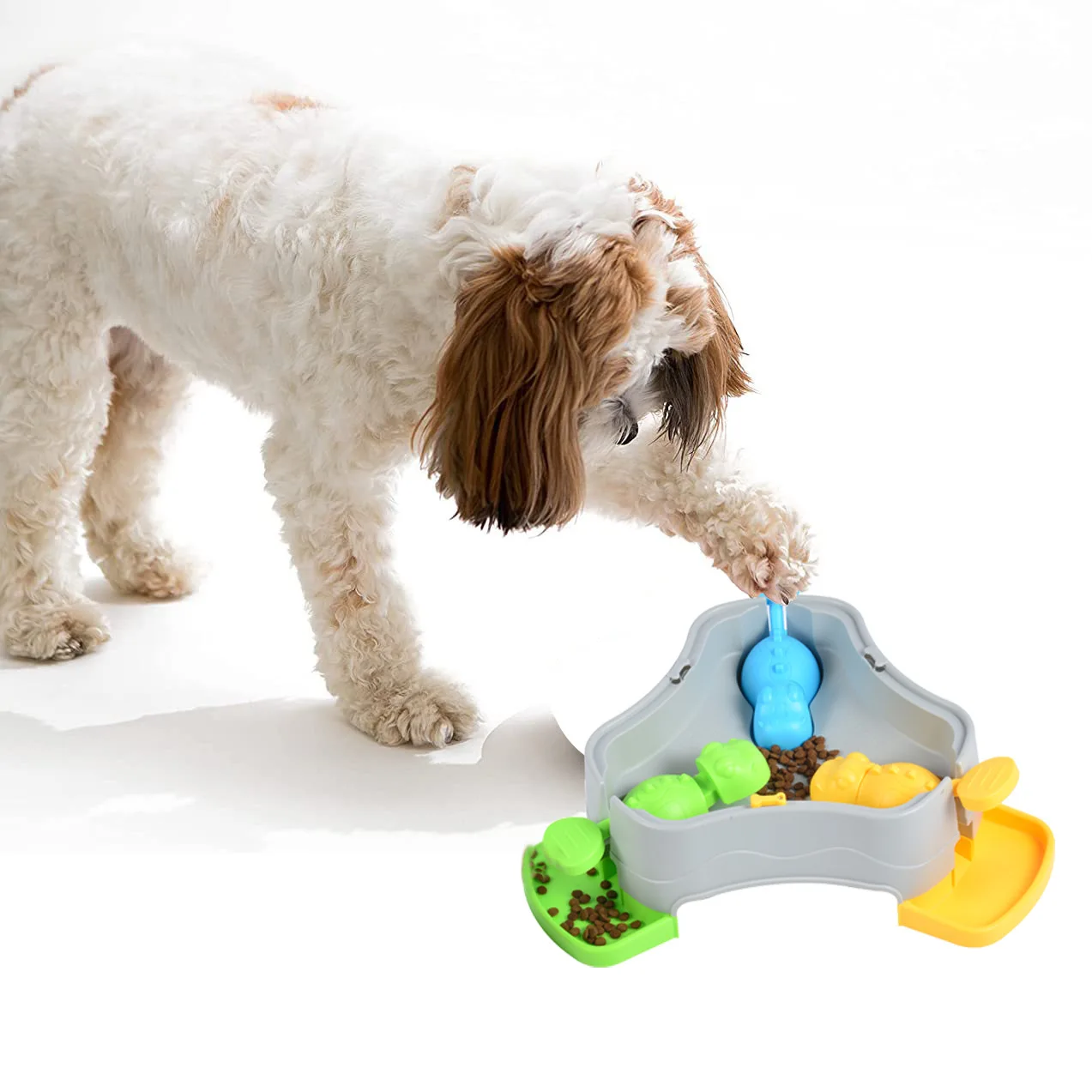 Comedero lento antiasfixia de acero para perros y gatos duradero - imagen 2