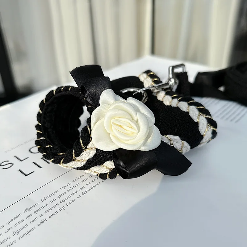 Luxury Designer Dog Harness and Leash Set for Small Dogs, Padded Puppy Walking Vest Harness for Chihuahua Yorkie Pet Supplies - imagen 3