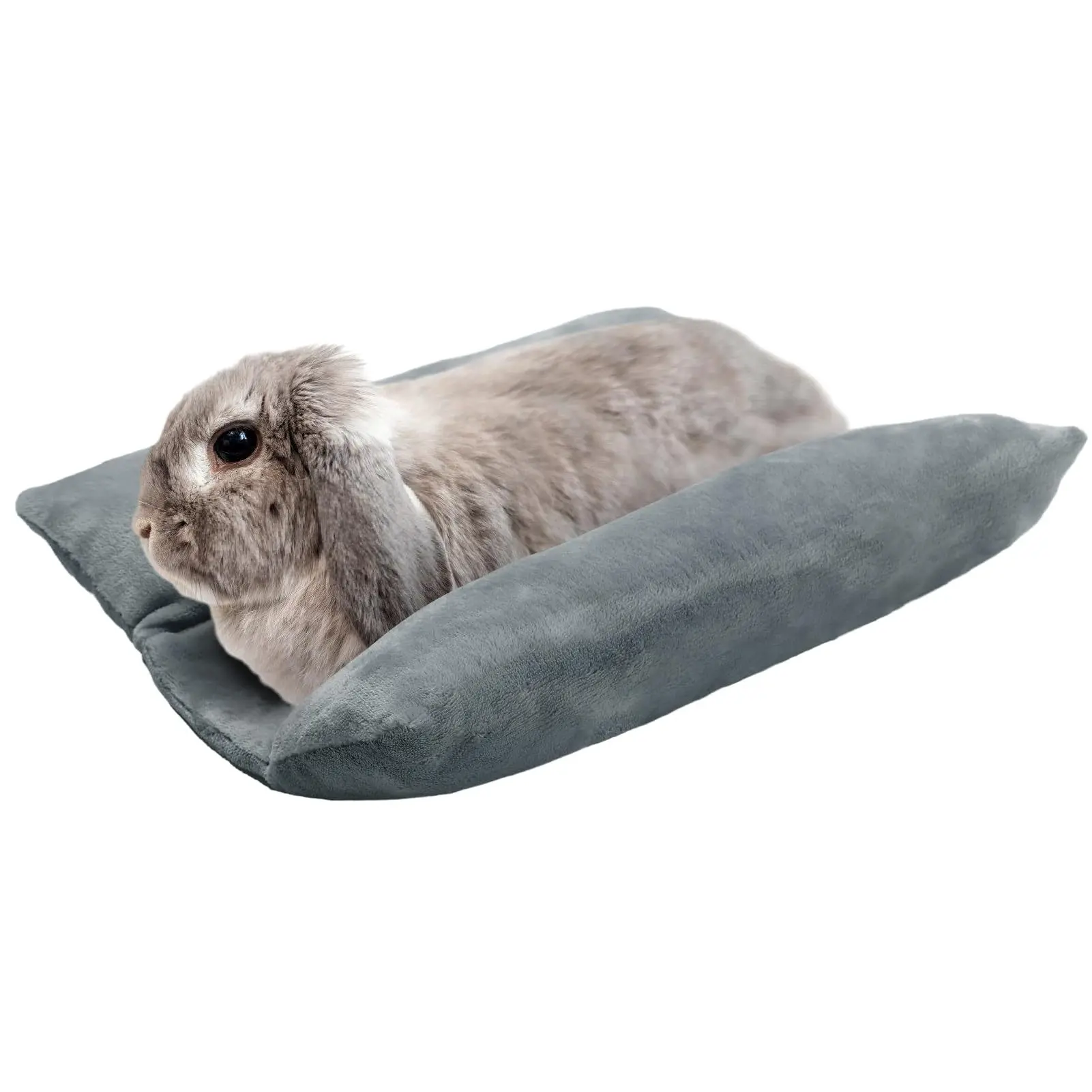 Cama de conejo gruesa y suave, cama cóncava de conejito, cojín para abrazar, estera de felpa con almohadas de tumbona de algodón, estera pequeña para mascotas para dormir - imagen 3