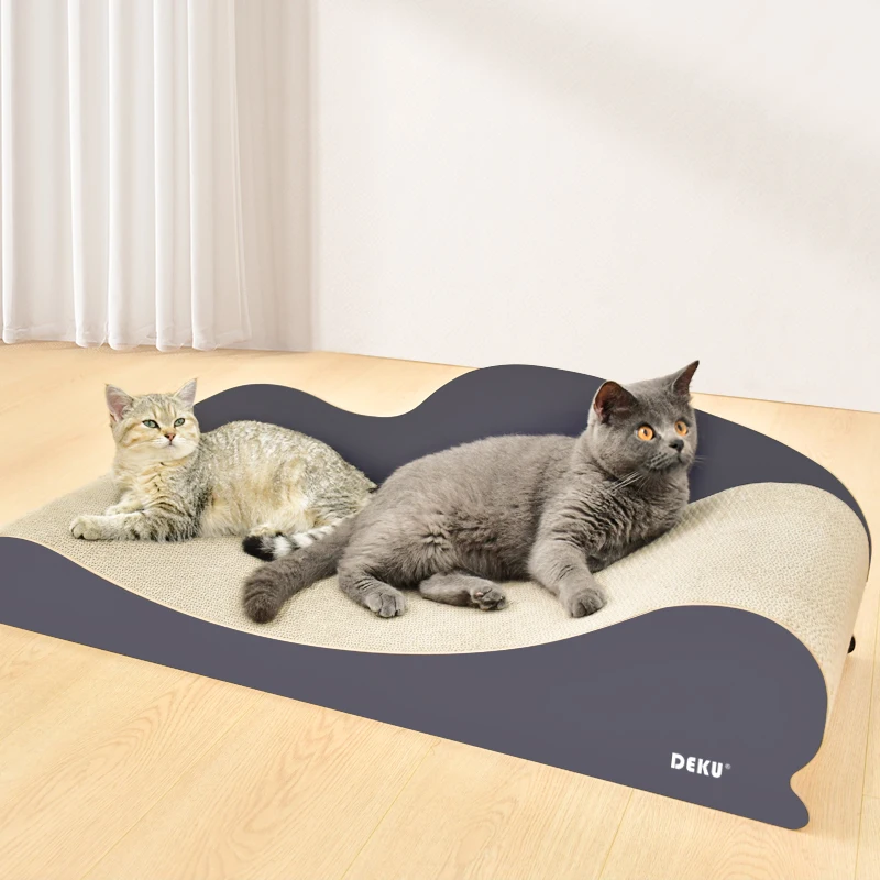 Rascador de cartón grande para proteger muebles del gato - imagen 4