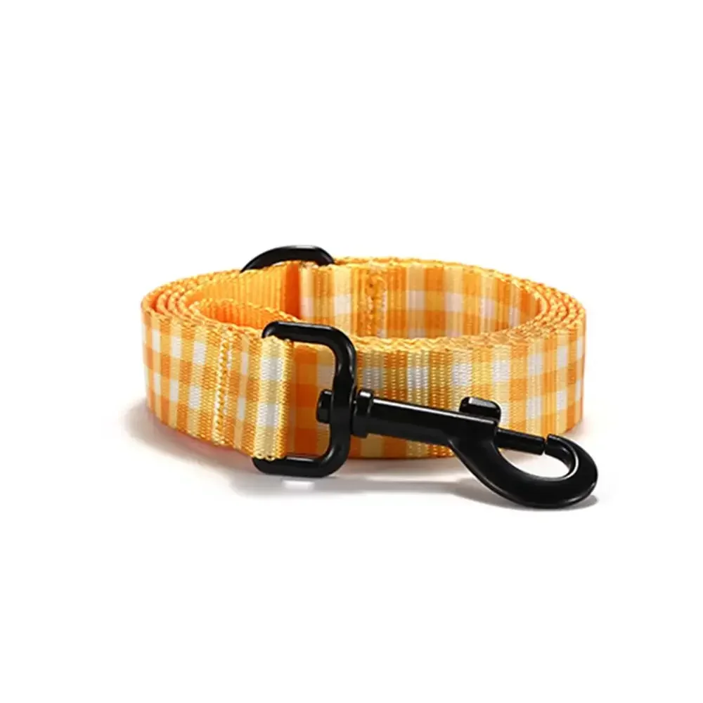 Collar de perro personalizado con grabado gratuito, correa para mascotas a juego, hebilla de contactos personalizados, Collar para mascotas con forma de cubo naranja - imagen 3