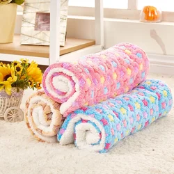 Manta gruesa de lana para perros y gatos cálida suave lavable
