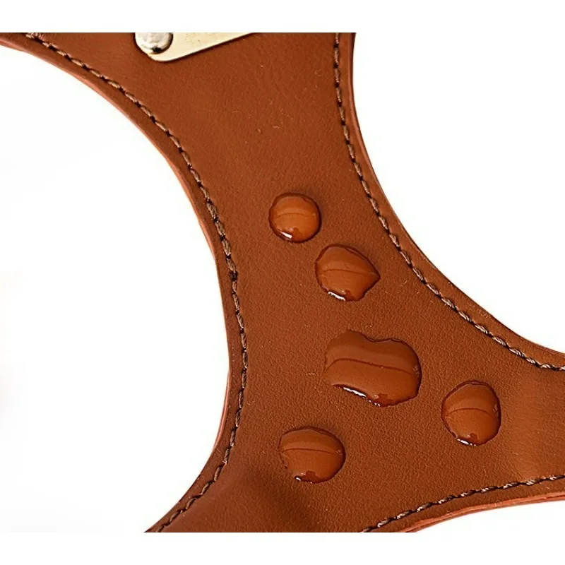 Arnés y correa ajustables de cuero suave para perros pequeños y medianos, cómoda correa para el pecho para caminar seguro, accesorios para mascotas - imagen 5