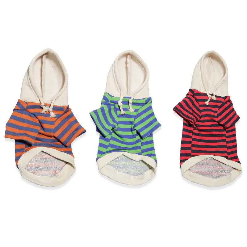 Suéter informal a rayas para mascotas, ropa cálida, cómoda y transpirable, adecuada para perros pequeños y medianos - imagen 3