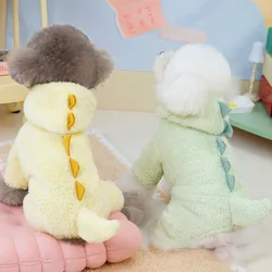 Ropa de lana para mascotas, mono con capucha de invierno, abrigo para perros pequeños y medianos, chándal para perros Chihuahua Yorkshire, pijamas para cachorros, monos XS