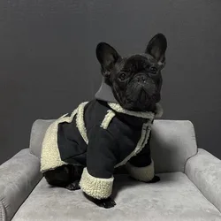 Abrigo de invierno para perros French Bulldog: Algodón y forro polar