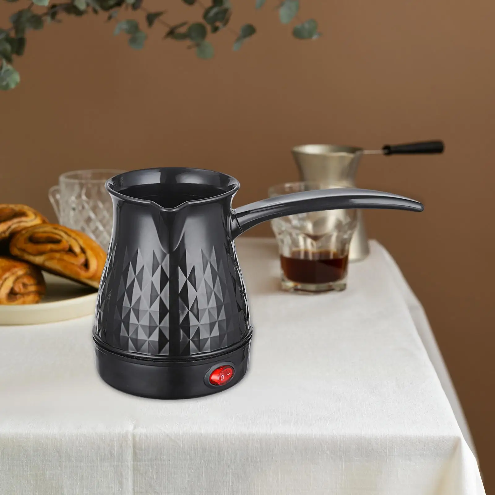 Turkish Coffee Pot Tea Kettle Lightweight 500ml Teapot Portable Coffee Maker for Travel Cappuccino Latte Outdoor Office Kitchen