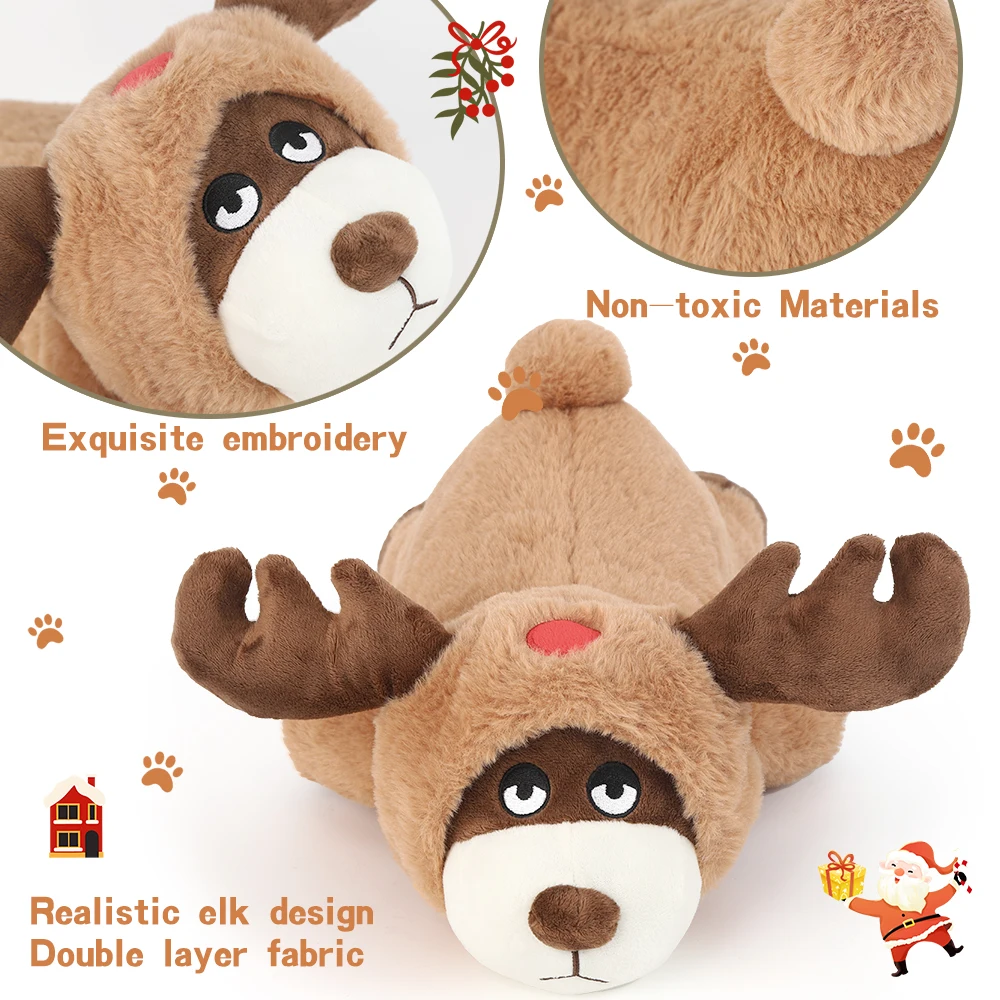 Juguete de peluche cómodo para perros y gatos, función de latido del corazón para entrenamiento comportamental, juguete de ayuda calmante, requiere baterías (no incluidas - imagen 5