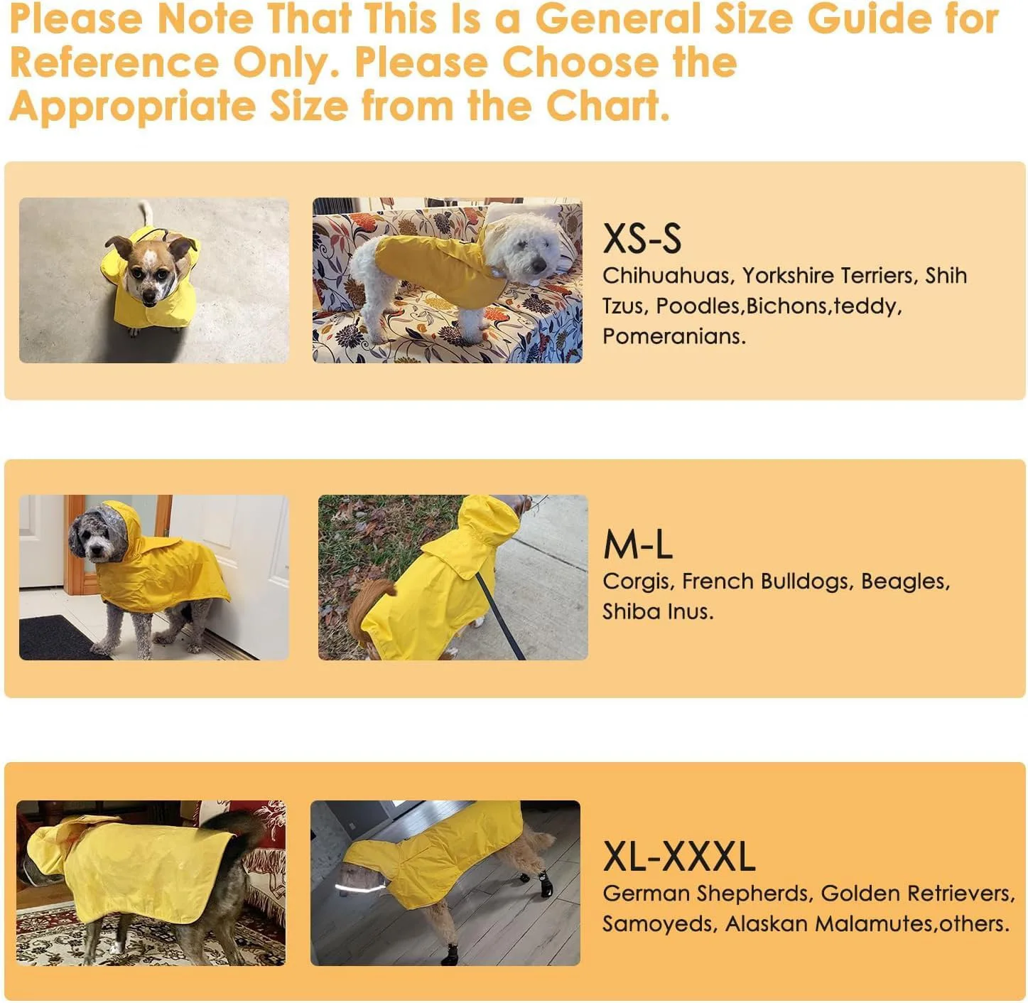 Chubasquero reflectante para perros para todo tipo de clima, capa con revestimiento de PU, Poncho impermeable para perros pequeños, medianos y grandes, mascotas Pitbull Husky - imagen 4