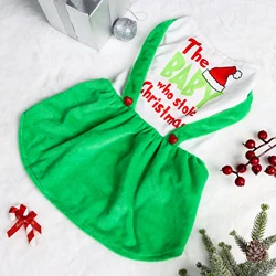 Traje navideño para perros – Cálido con bordado de corazón