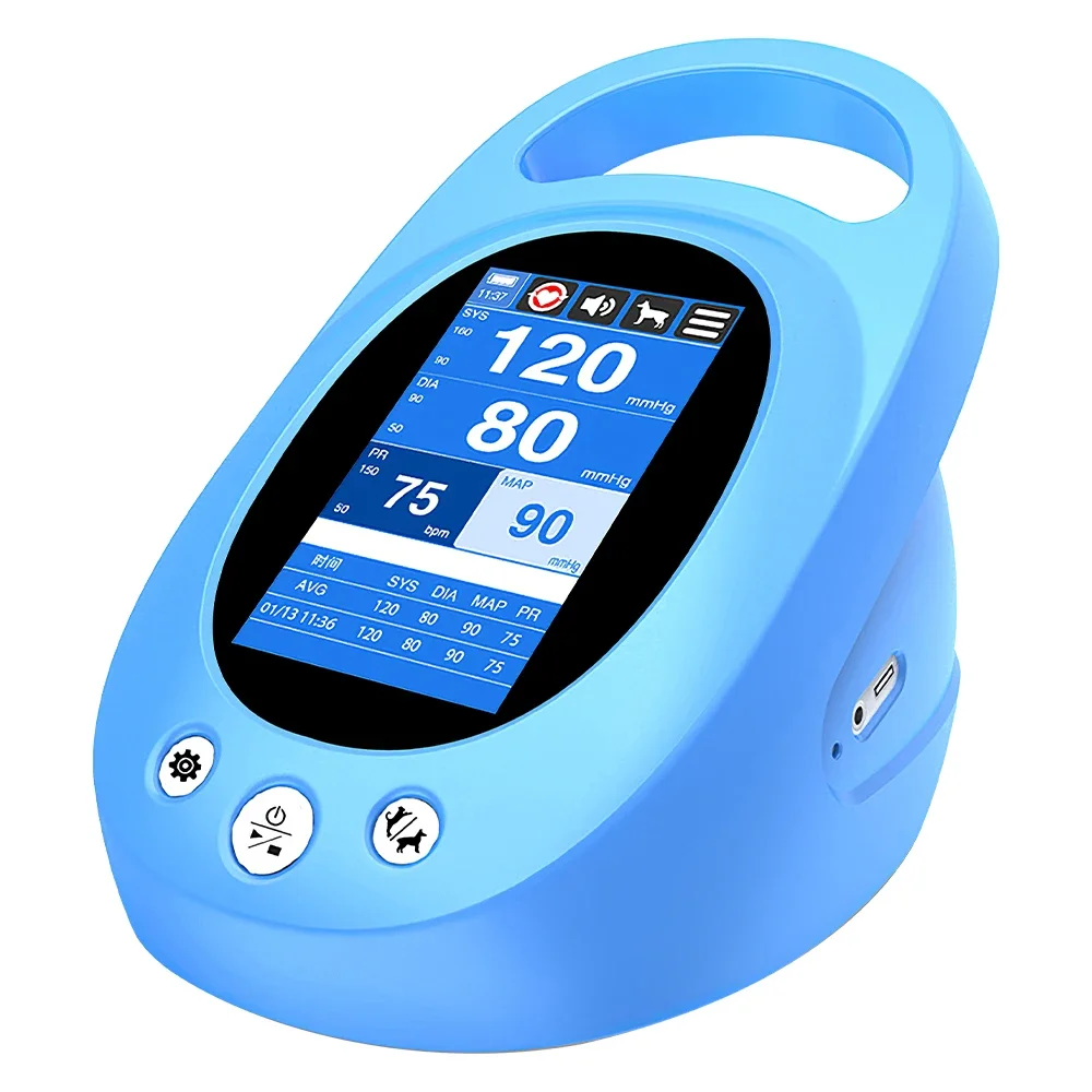 VET800 ICU pantalla táctil profesional Monitor de presión arterial veterinario esfigmomanómetro veterinario para animales de compañía - imagen 5