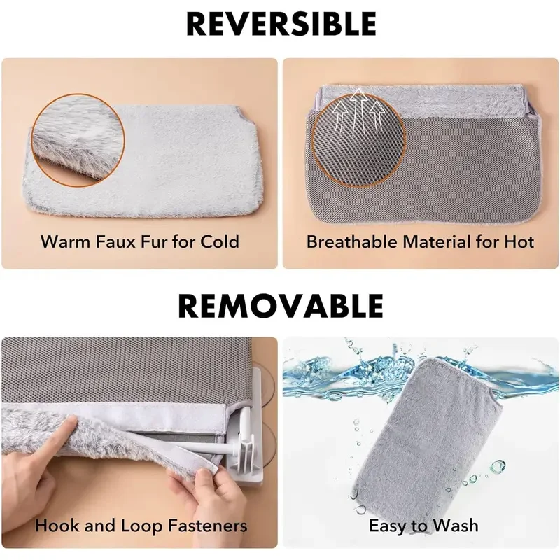 Percha plegable para ventana de gato, hamaca para ventana de gato con fuertes ventosas, cama para ventana de gato con marco de acero y cojín extraíble - imagen 5