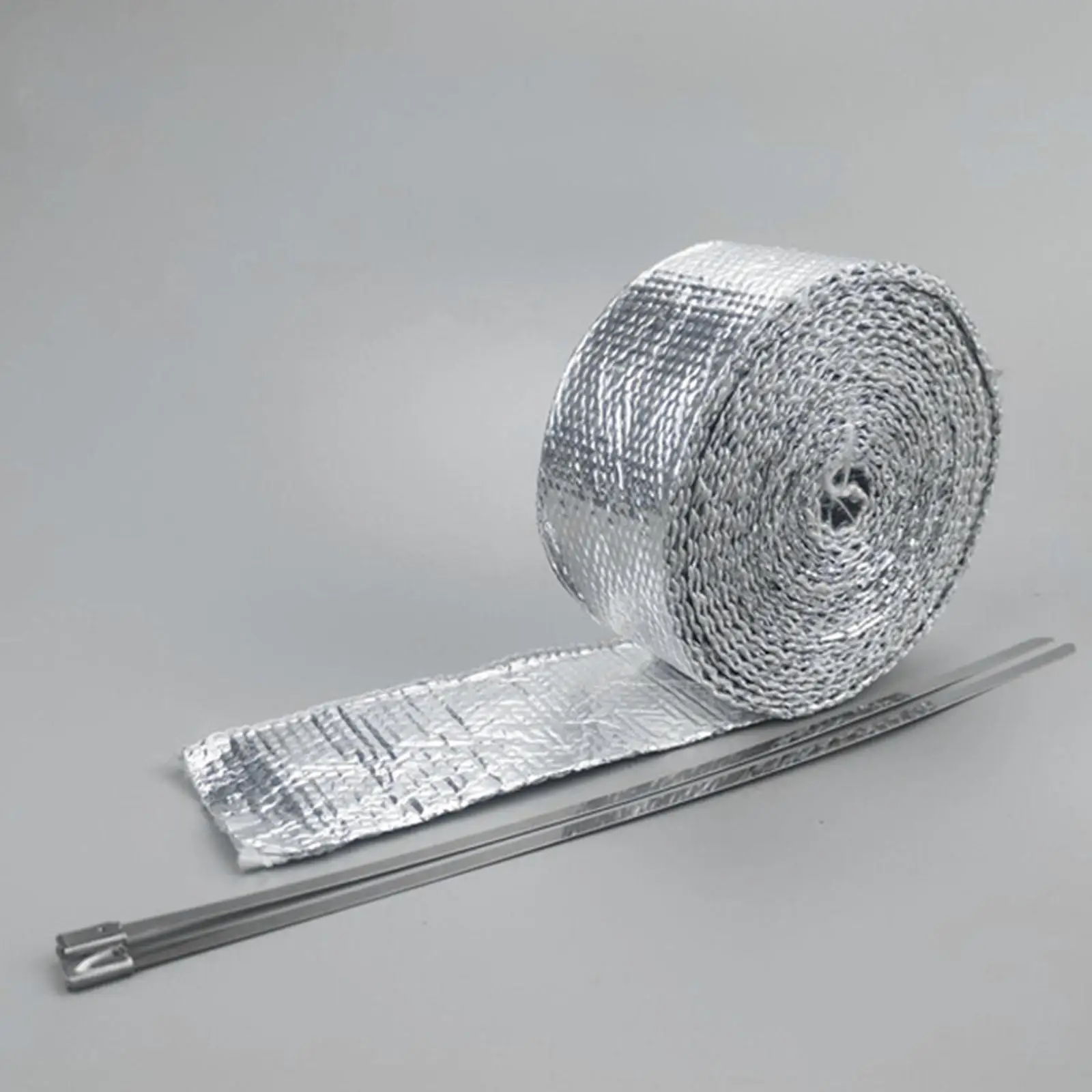 Fiberglass Aluminum Foil Double Sided Tape,Multipurpose Exhaust Heat Resistant Tape Self Adhesive for Repair Ductwork Dryer Vent