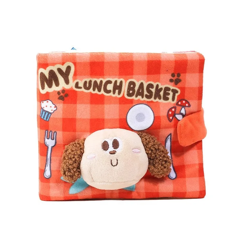 Nuevo juguete interactivo Ins Squeak para perros, bonito libro de simulación 3D para cachorros, rompecabezas de comida oculta, juguete, accesorios para perros Pomerianos - imagen 5