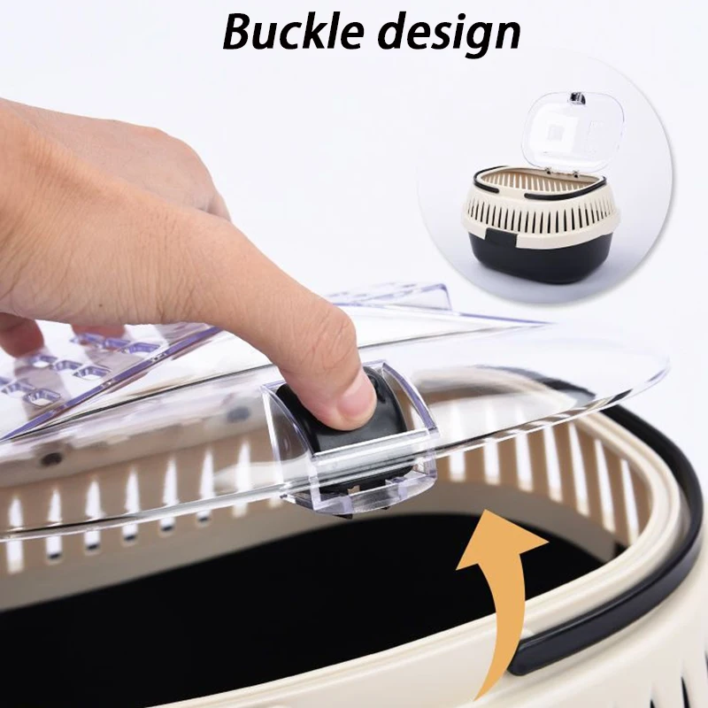 Jaula para hámster portátil para exteriores, jaula para hámster transpirable para conejos, jaulas de viaje para conejillos de indias, cesta de transporte para animales pequeños - imagen 3