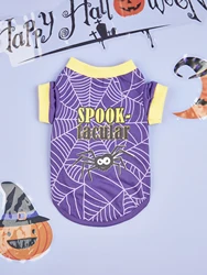 Camiseta Halloween con estampado perro y monstruo para gatos y perros