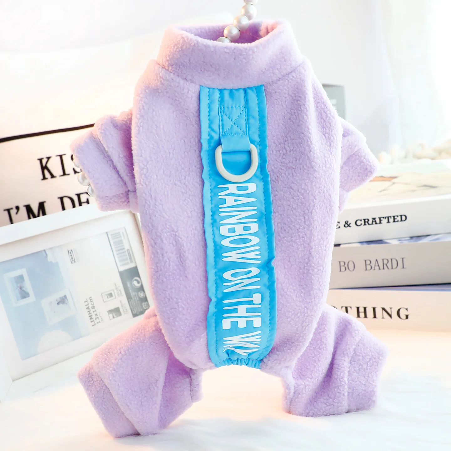 Suéter de lana para perros pequeños Otoño Invierno ropa para mascotas de cuatro patas con apertura de correa para peluche - imagen 2