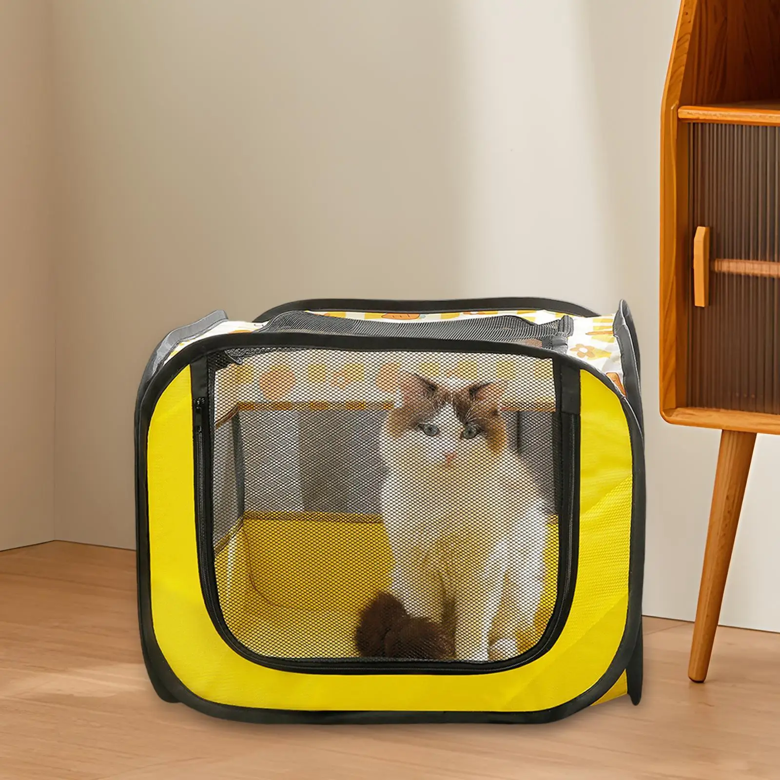 Dog Cat Playpen Breathable Collapsible Lightweight Pet Supplies Pet Tent Portable Dog Crate for Outdoor Indoor Travel Home Cat