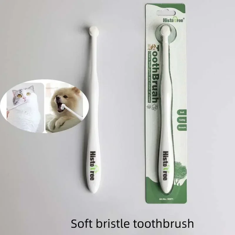 Cepillo de dientes de cabeza redonda para perros, elimina el mal aliento y el sarro, cuidado Dental, cepillo suave, herramientas de limpieza bucal para perros y gatos, suministros - imagen 4