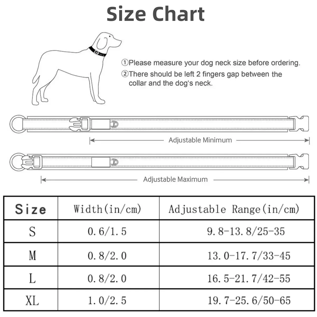 Collar para perro acolchado de malla ajustable, grabado de identificación personalizado, Collar para perro de nailon reflectante, duradero y resistente para todas las razas, todos los Pug - imagen 5