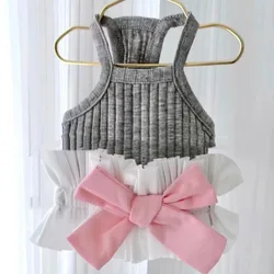 Conjunto princesa para perro y chaleco lazo rosa para gato