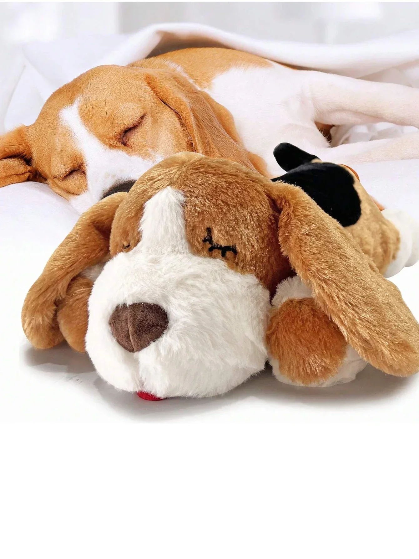 PETFULED Puppy Heartbeat ของเล่นสุนัขขนาดใหญ่ Heartbeat ของเล่นสําหรับบรรเทาความเครียดและ Soothing Assistance, sleep Aid Crate Kennel Tra - imagen 4