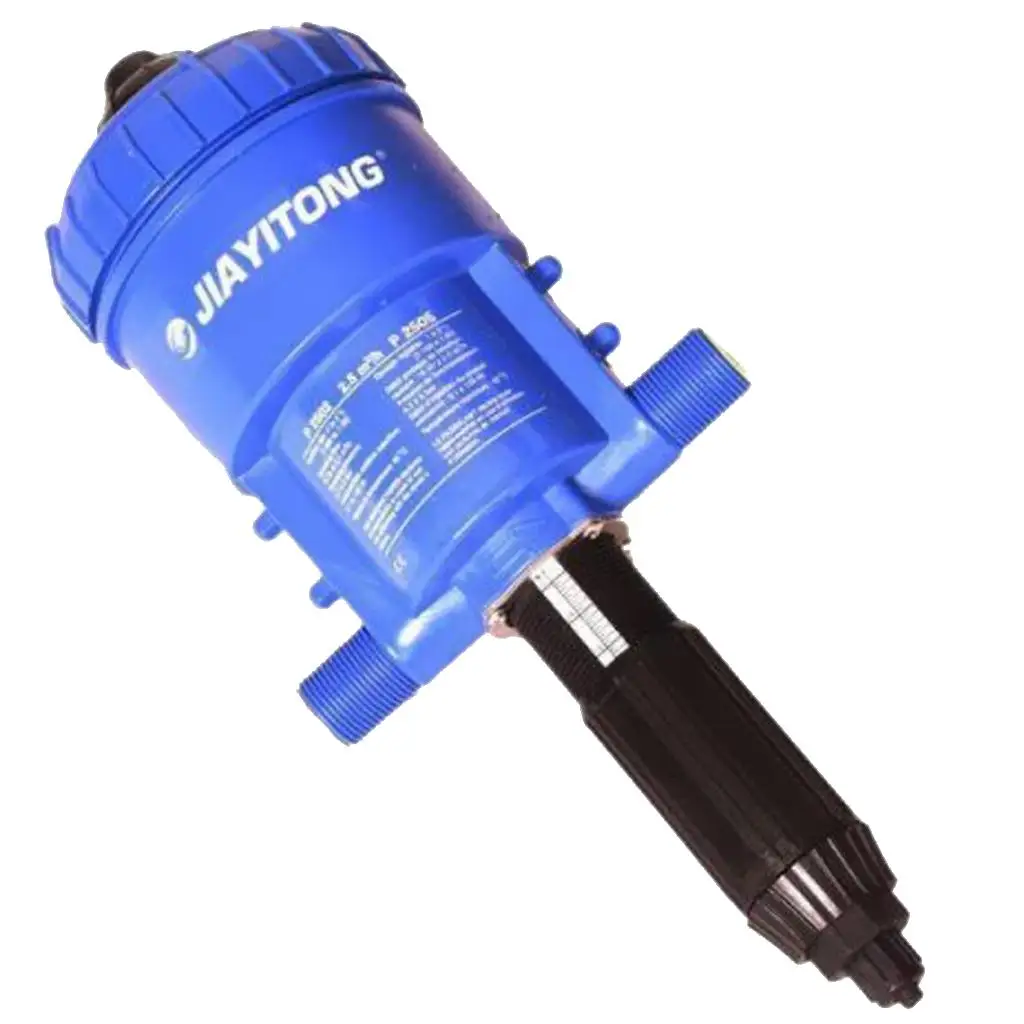 Water-driven Chemical Fertilizer Injector Automatic Dosing Pump 1%-5% Blue