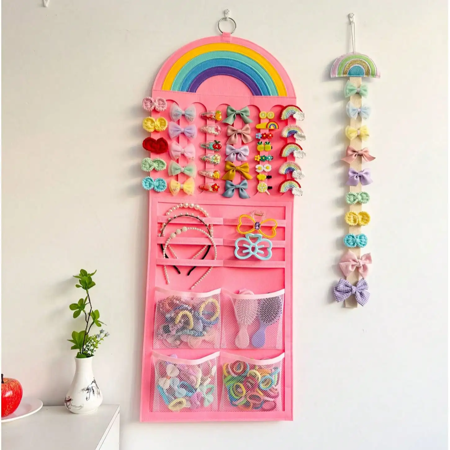 Organizador de lazos para gatos y perros – Bolsa colgante pared - imagen 2