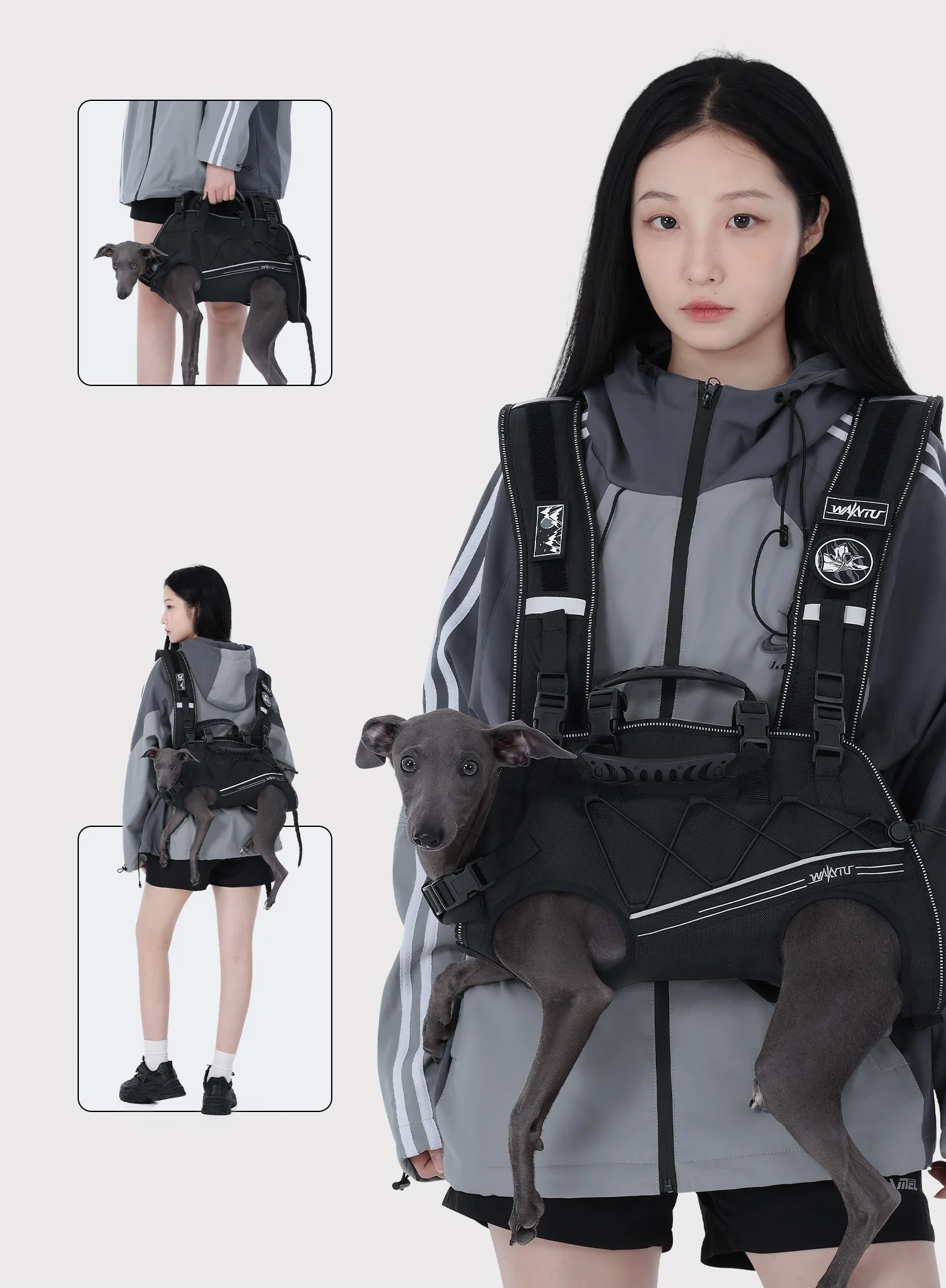 Arnés de elevación completo y mochila para perros senior con artrosis - imagen 2