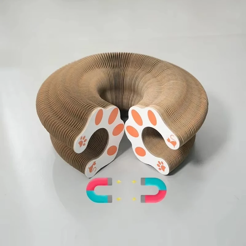 Tablero rascador para gatos con campana, garras de molienda, marco de escalada para gatos, juguetes corrugados para mascotas, productos para mascotas - imagen 5