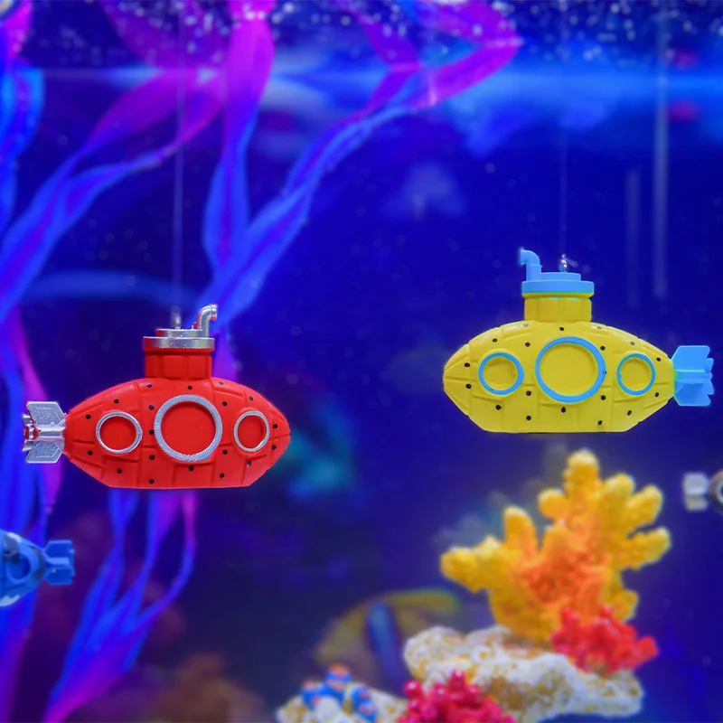Adorno submarino para acuario, decoraciones para pecera, adorno flotante para pecera, Mini decoración para acuario, suministros para pecera - imagen 2