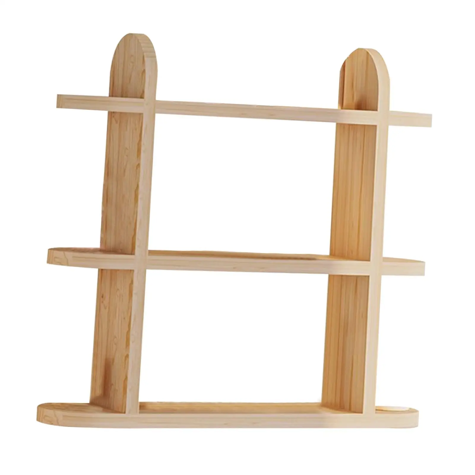 Wooden Desktop Plant Stand Hobbies Models Collections Displaying Decorative Home Office Balcony Multifunctional Display Stand