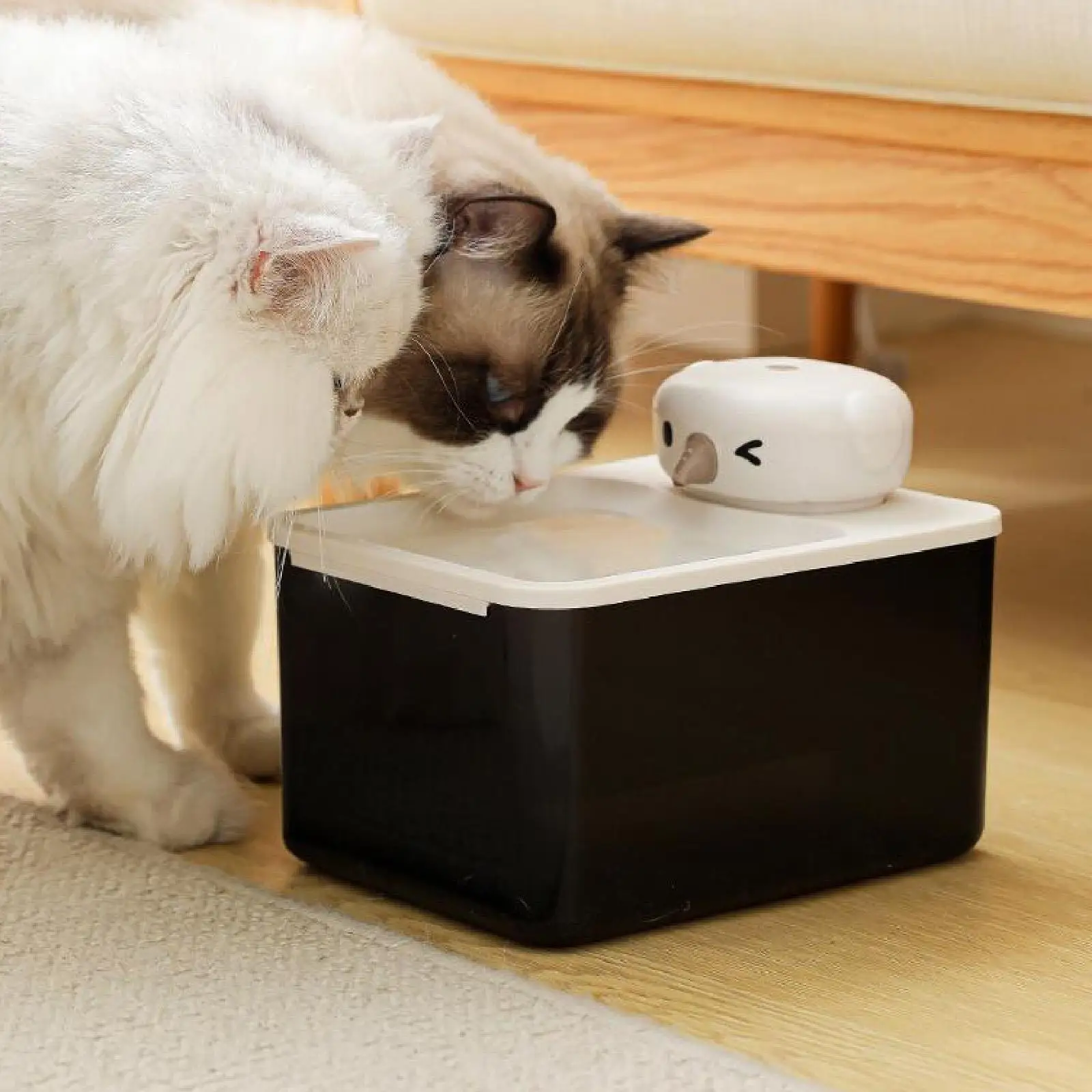 Cat Fountain Low Noise for Cats Interactive Drinking Bowl Cat Water Dispenser for Indoor Pet Supplies Multiple Pets Travel Kitty