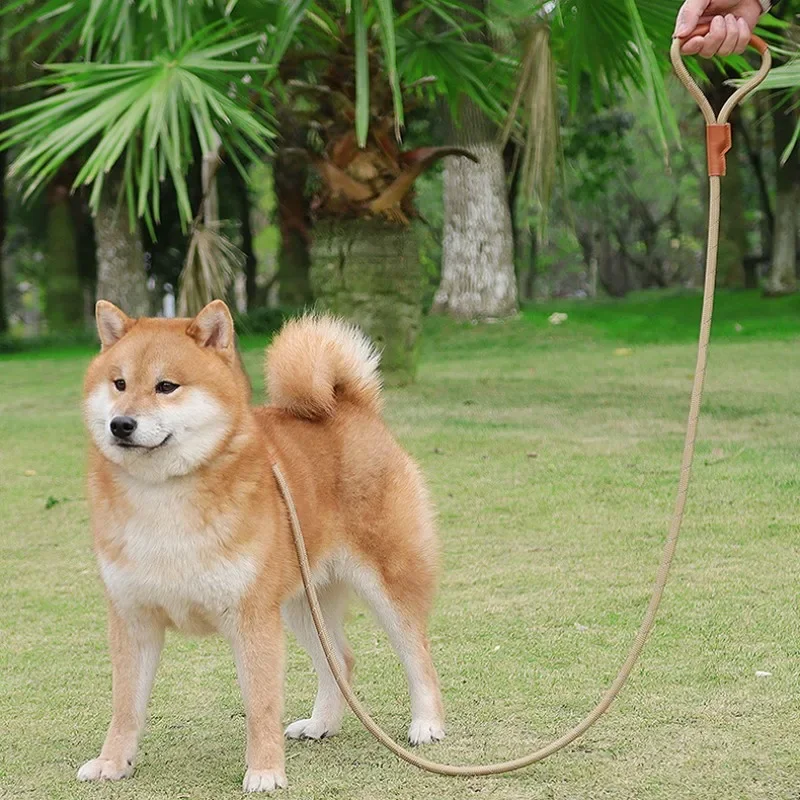 Correa reflectante para perro, cadena de nailon para caminar, mango cómodo, para entrenamiento de cachorros, suministros para mascotas - imagen 3