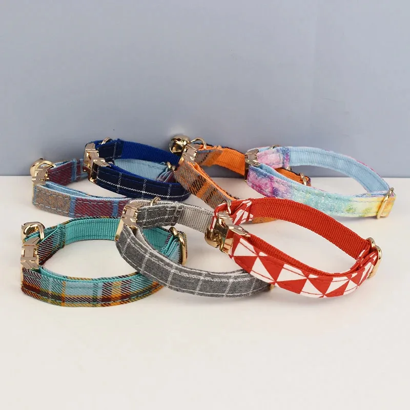 Collar para gatos ajustable, seguro, personalizado, con nombre personalizado, suave y antipérdida, adecuado para perros y gatos pequeños, 1 ud. - imagen 2